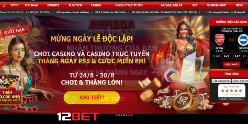 Giới thiệu nhà cái 12bet: Những ưu điểm nổi bật